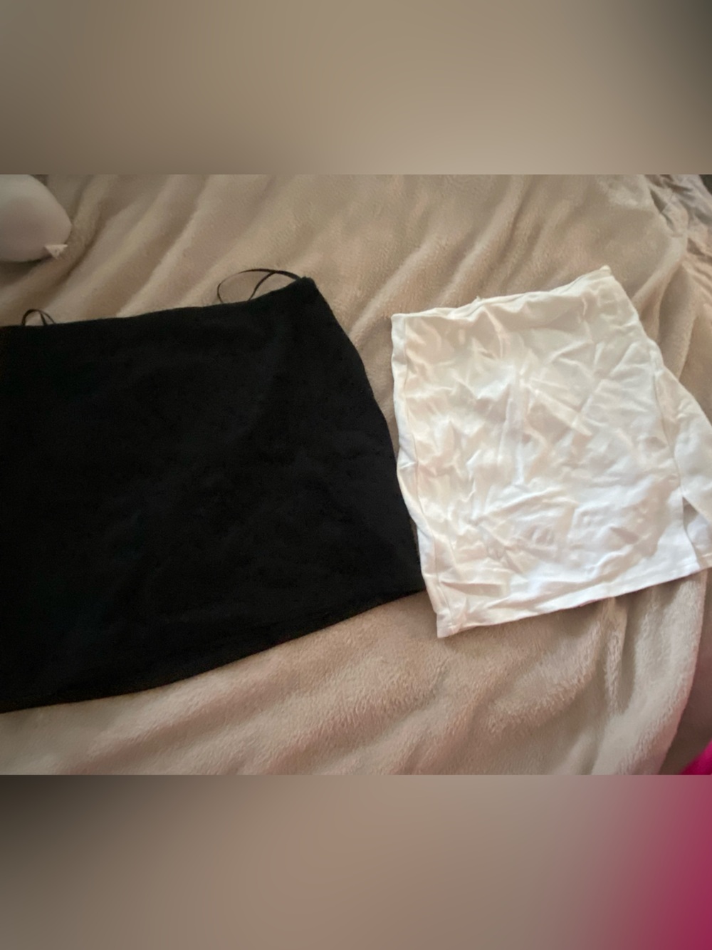 Fashion Nova Black & White Mini Skirts